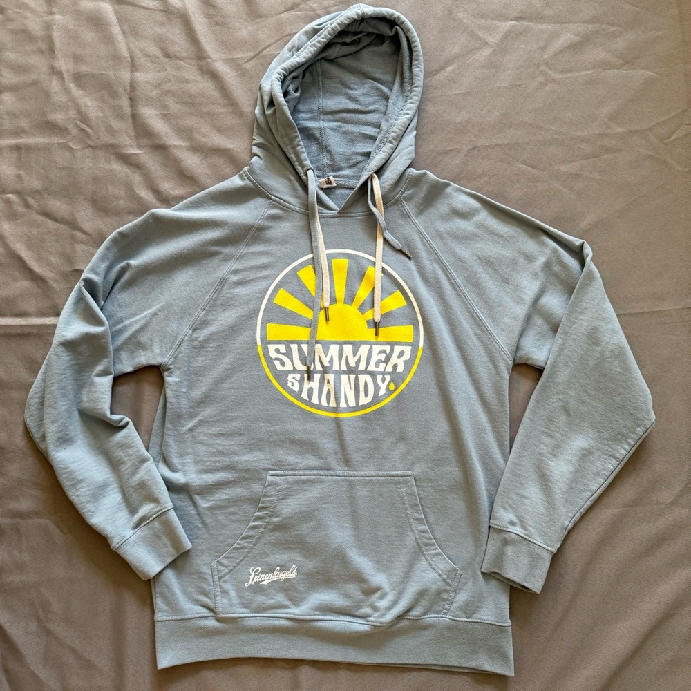 NWOT Men’s Leinenkugels Summer Shandy Blue Hoodie Size Large